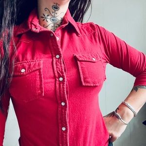 Vintage Free People Western Shirt